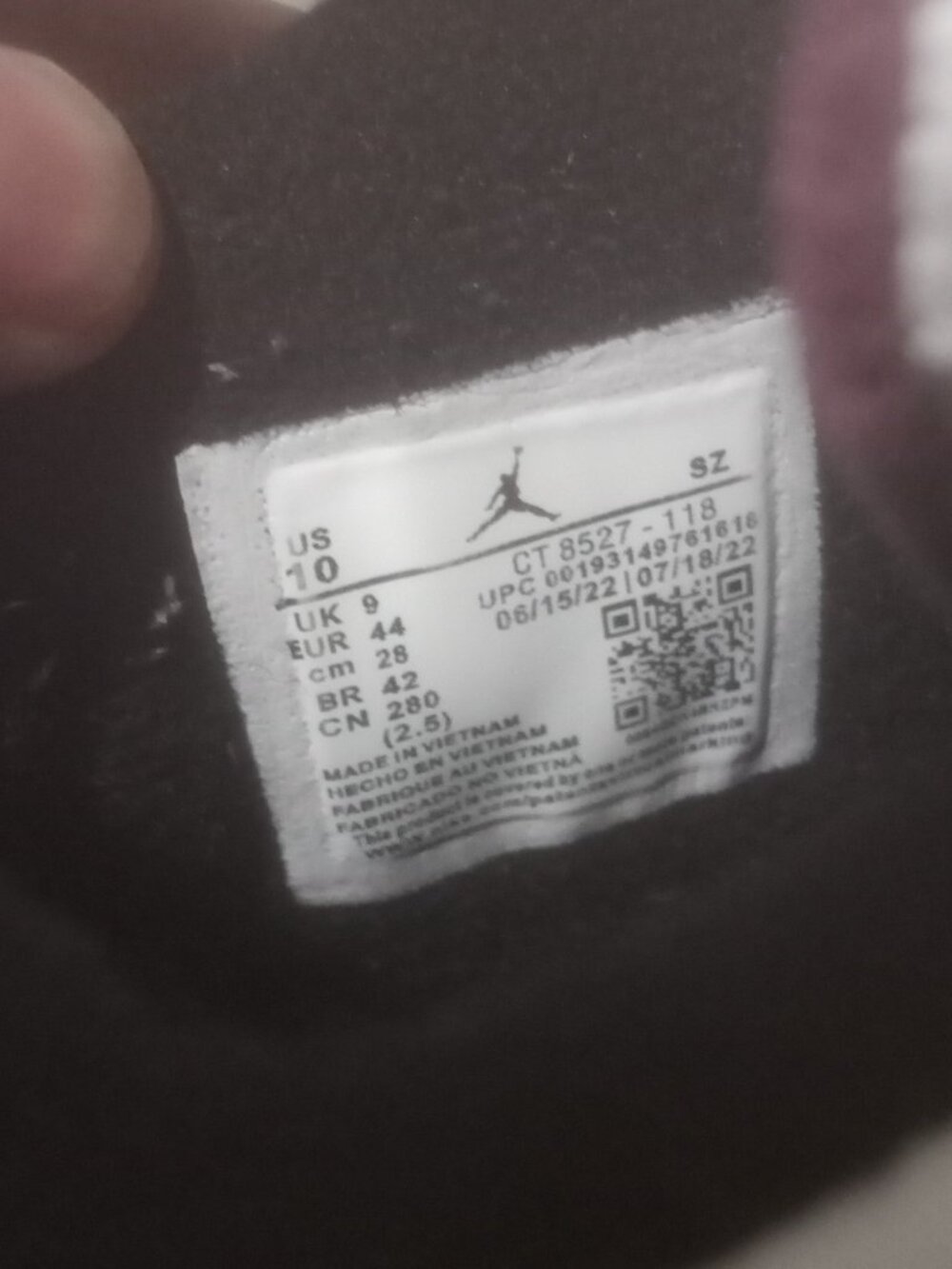 Jordan Air Jordan 4 Retro Paris Saint-Germain Bordeaux White Black Sneaker Sz 10 - Picture 2 of 15